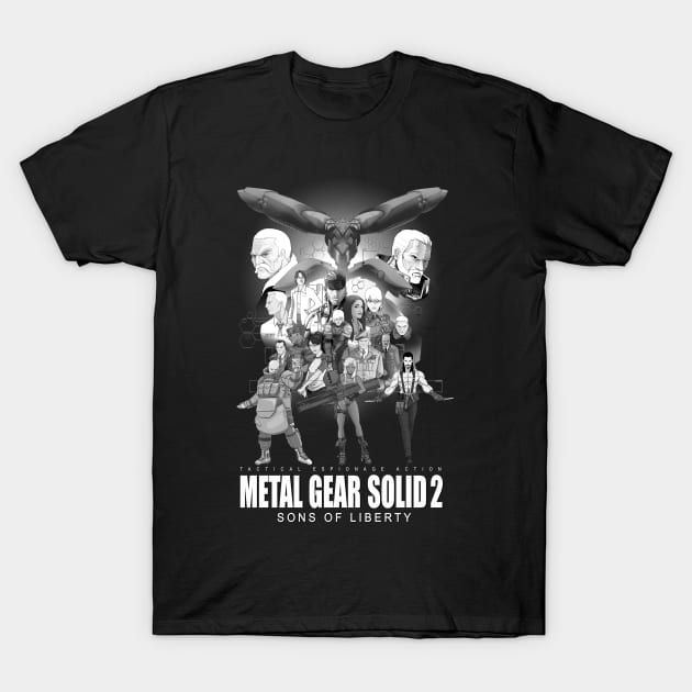 Metal Gear Solid 2: Sons of Liberty T-Shirt by CoolDojoBro